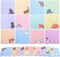 12 Pack Cat Sticky Notes Small to Do List Notepad Funny Cute Kitty Cat Theme Memo Pads for Office School, 600 Sheets in Total(Light Colors,Cute Cat)